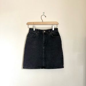 Dark Gray / Washed Denim ASOS Skirt